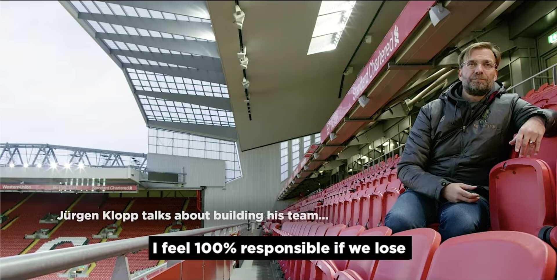 “Jurgen Klopp talking about his team” for New Balance