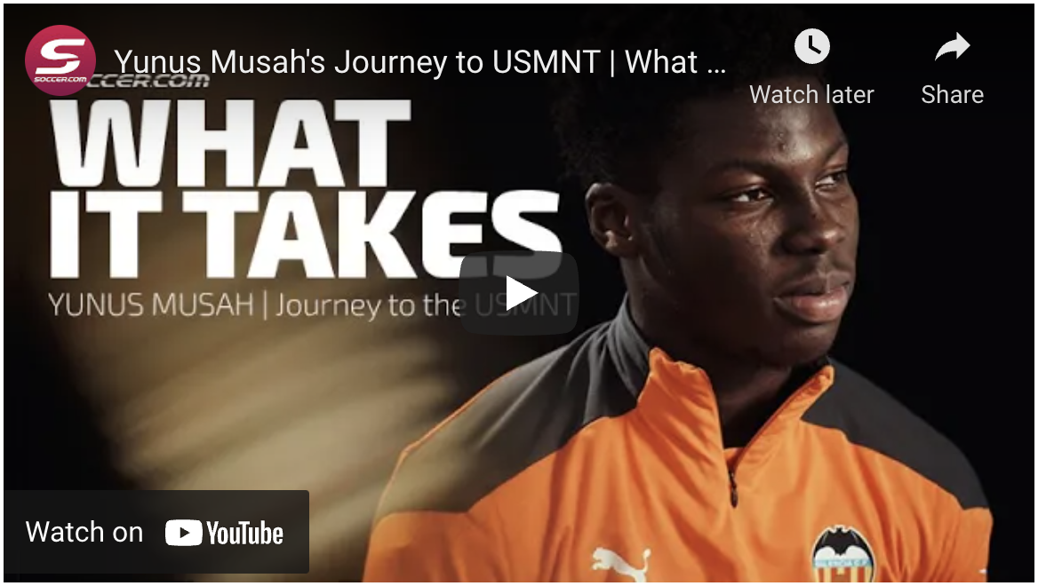 Yunus Musah’s journey to the USMNT